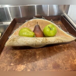 JOZEFINA KROSNO hand blown conch shell glass bowl